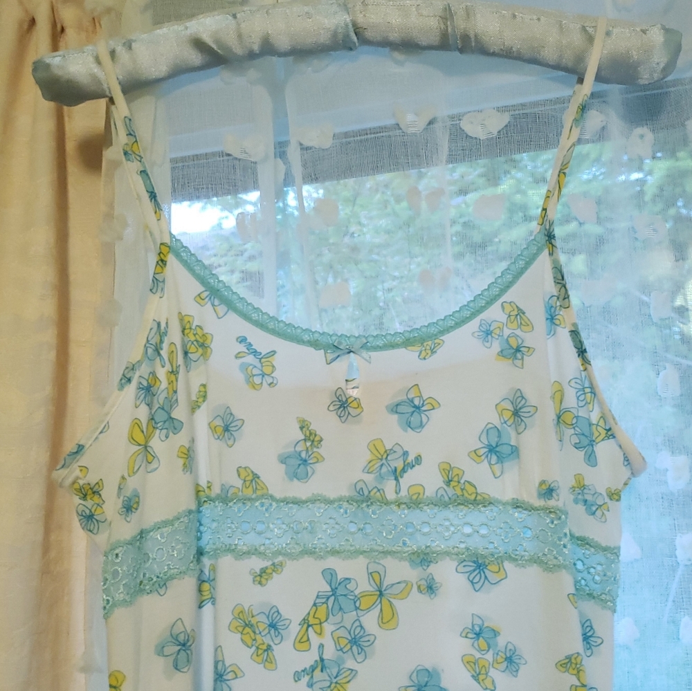 RVHTF VS Angels early 00's Lace Floral Sleeveless Babydoll Dress Fairy y2k